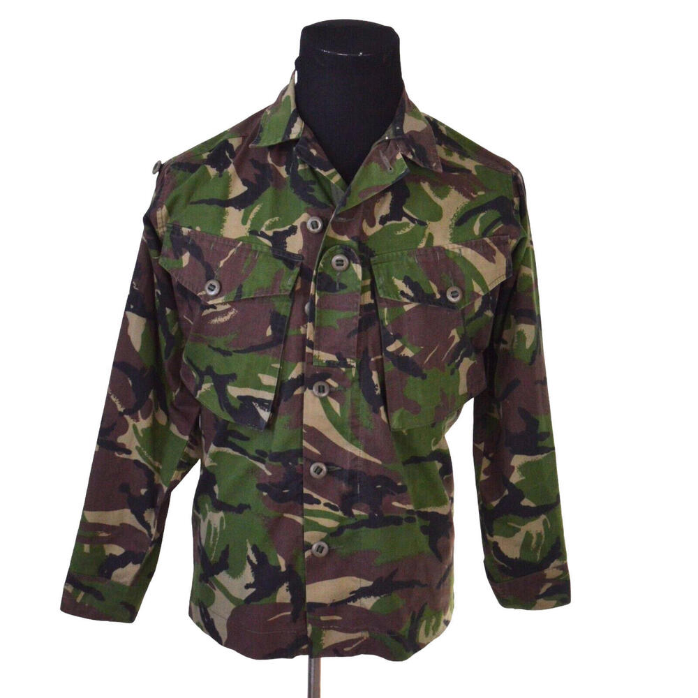British Army Camo Military Combat DPM Shirt 170/88 Small Short Zip Lightweight